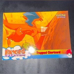 “Trapped Charizard” #51 Pikachu Vacation Charizard Art Rare 1999 Rare Topps